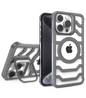 Bezel Less Carbon Fiber Magnetic Bracket Case for iPhone 15 Pro