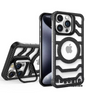 Bezel Less Carbon Fiber Magnetic Bracket Case for iPhone 15